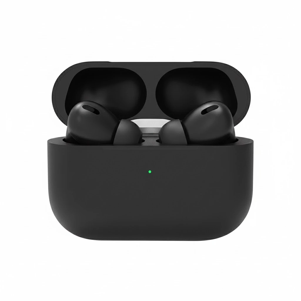 Deep Bass Wireless Earbuds Pro 2 2026 with Swipe Volume & Green Light in White & Black Color
