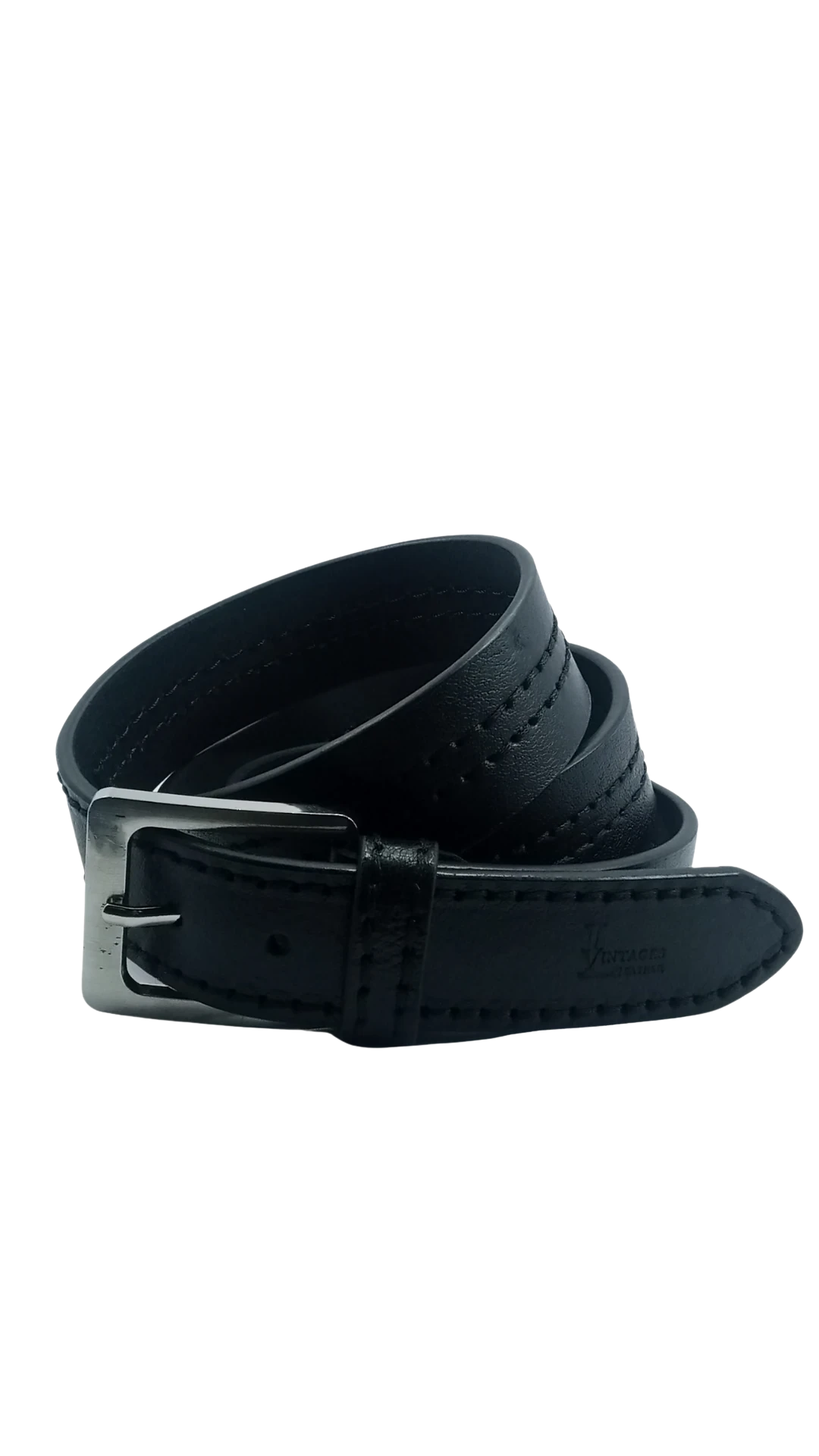 Heritage Hide Vintages Belt (Black/Brown) (Approximately 4 cm)