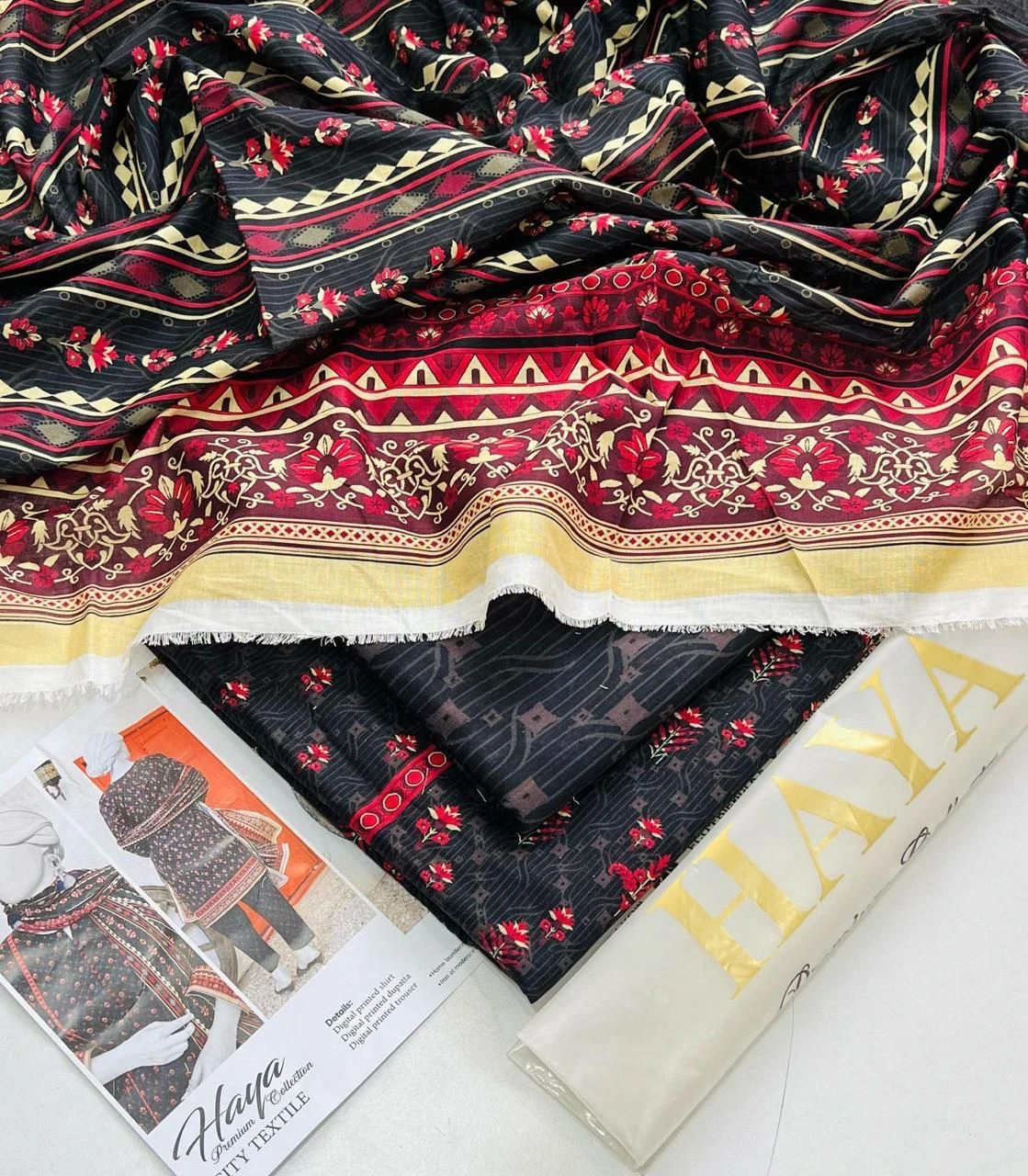 Citrus Glade: Vibrant Lime and Mustard Digital Printed Lawn Ensemble