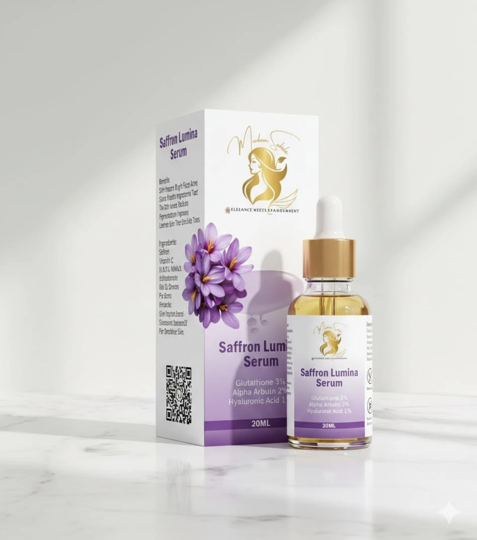 Madam Sahiba Safffon Lumina – Illuminating & Anti-Aging Saffron Serum (30ml)
