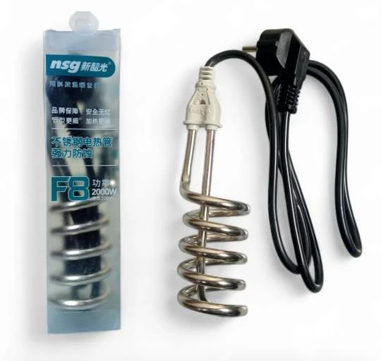 F8 / F9 2500W Waterproof Immersion Water Heater Rod – Fast Heating, Shockproof, Energy Efficient & Durable