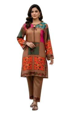 🎯 Ethnic Threads Rustic Patchwork Printed Kurti Set - Soft Fabric, Elegant Design, Perfect for Casual Wear | Women's Clothing