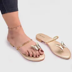 ✨ Khussa Kolhapuri Sandals - Traditional Pakistani Footwear, Handcrafted Ethnic Shoes for Women | Swallowtail Butterfly