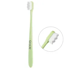 OralX Nano Toothbrush & Travel Case (Green) 🟢 - Ultra-Soft Bristles, Deep Cleaning | Oral Care