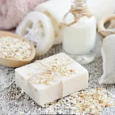 EcoRoots Oatmeal Soap Bar 🧼 - Natural Skincare for Eczema & Acne | Moisturizing & Soothing for Irritated Skin