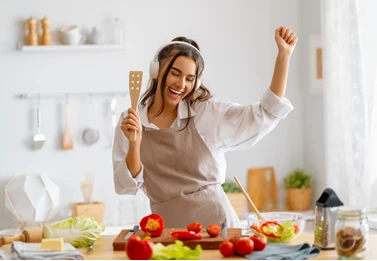 cooking and dancing