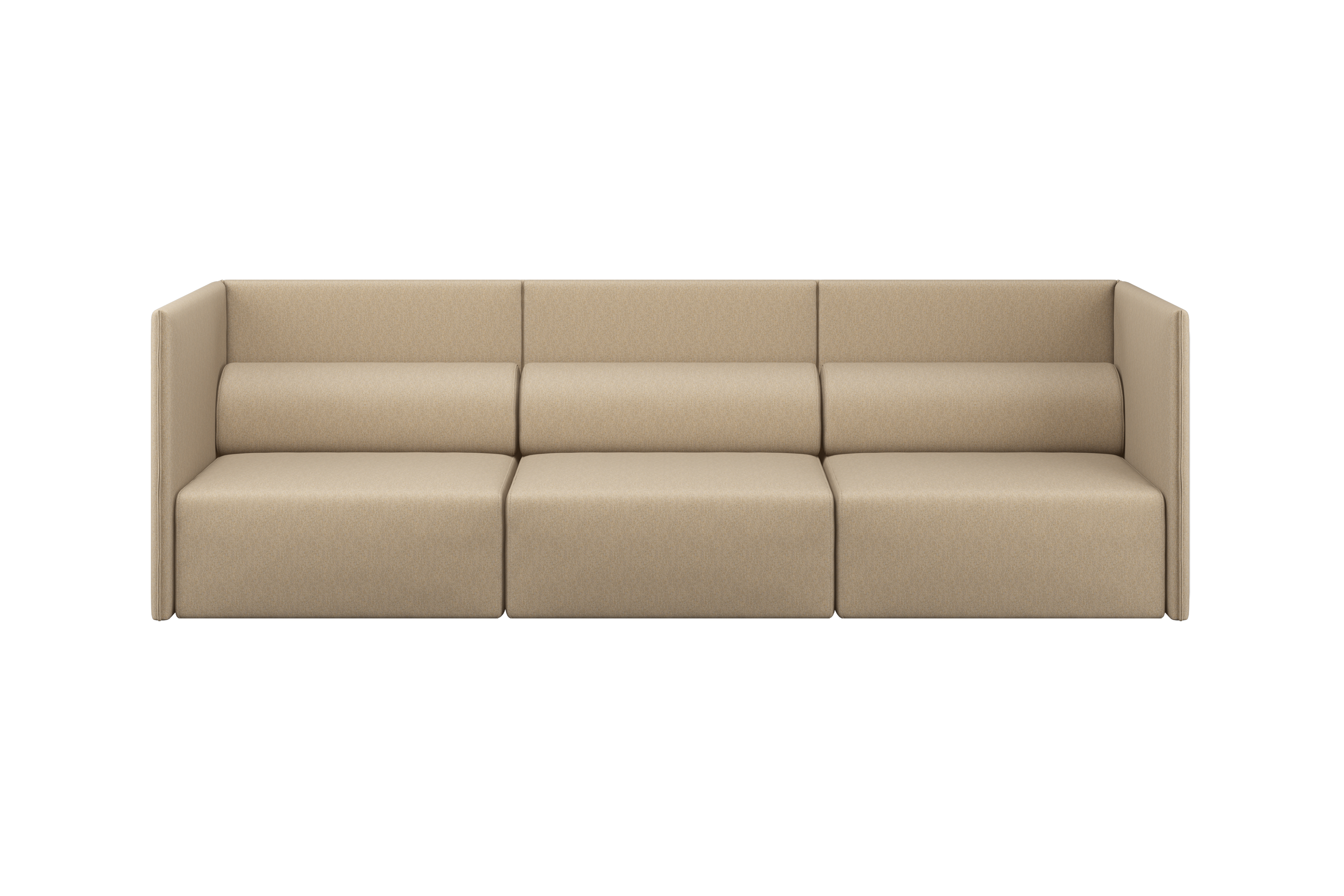 Palo Block 3-seater Sofa Medium Back, Beige, Art. no. 31410 (image 1)