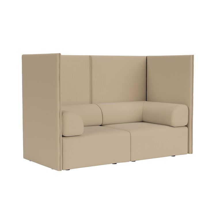 Palo Block 2-seater Sofa High Back with Armrests, Autumn 221 (UK), Art. no. 94612 (image 1)