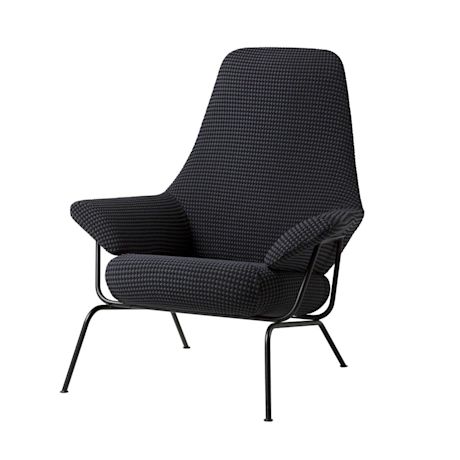 Hai Lounge Chair, Mosaic Charcoal