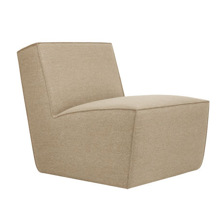 Hunk Lounge Chair, Beige