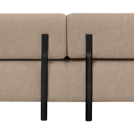 Palo 2-seater Sofa with Armrests, Beige (UK)