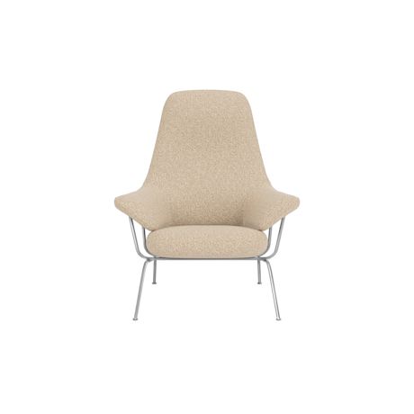 Hai Lounge Chair, Storr 1501/Brushed Stainless