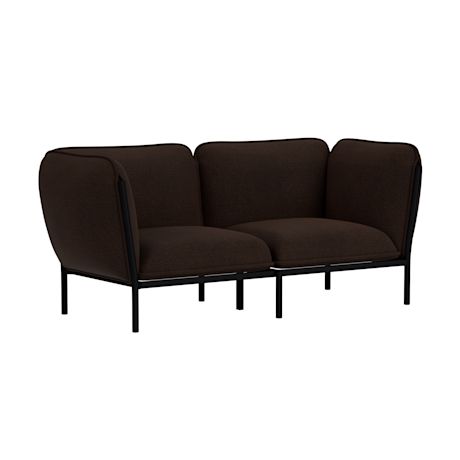 Kumo 2-seater Sofa with Armrests, Sera Rosewood