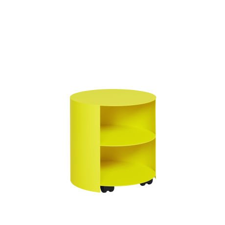 Hide Side Table, Sulfur Yellow