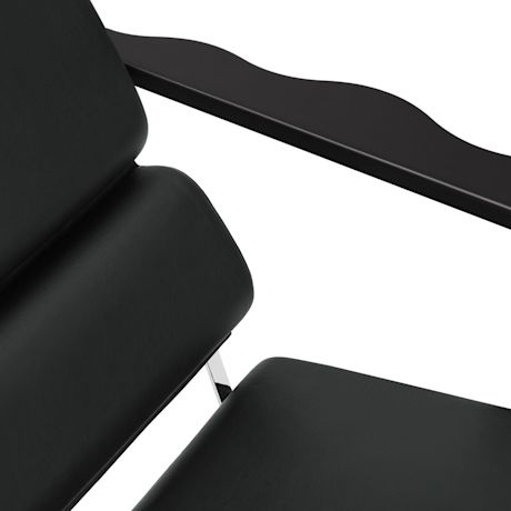 Experiment Lounge Chair, 502 / Black / Black Leather