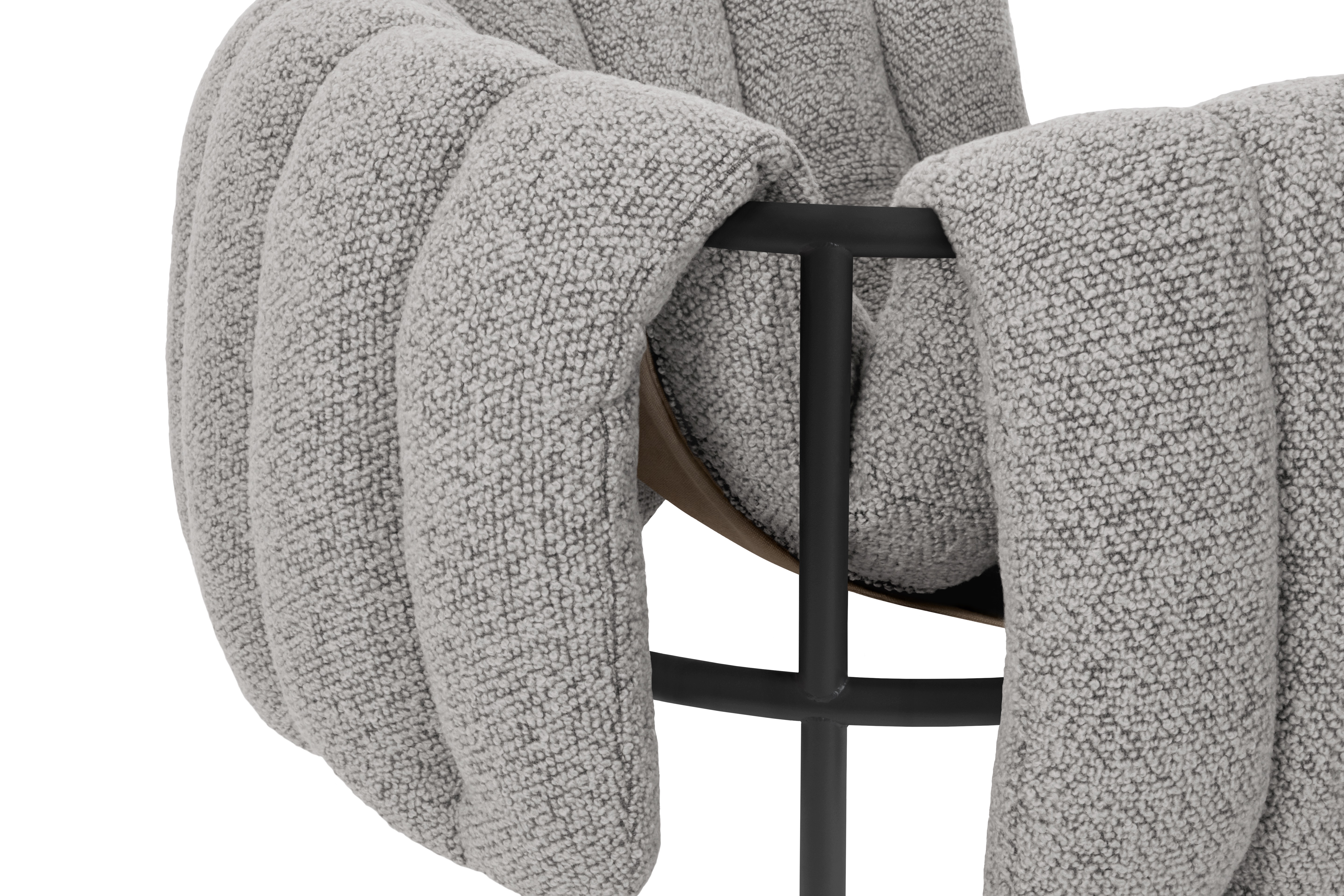 Puffy Lounge Chair, Pebble / Black Grey, Art. no. 20475 (image 5)