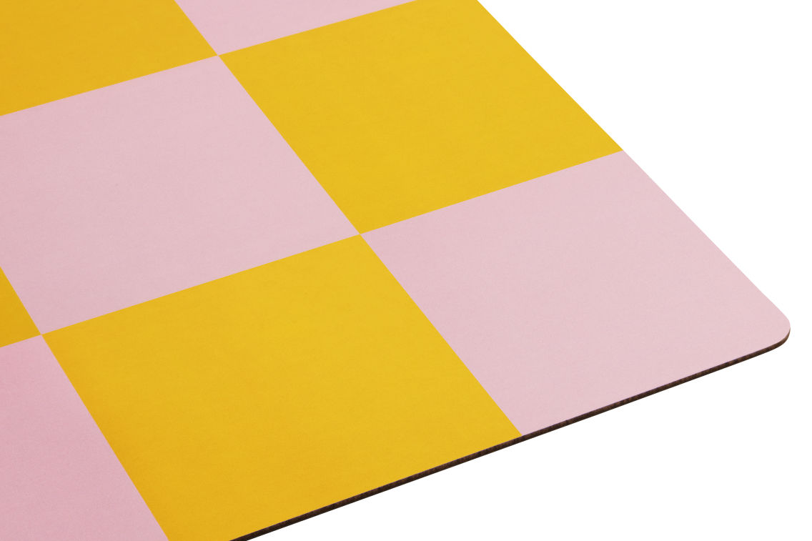 Check Placemat (Set of 2), Honey / Pink, Art. no. 31056 (image 2)