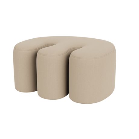 Palma Pouf Medium, Steelcut 3 0240