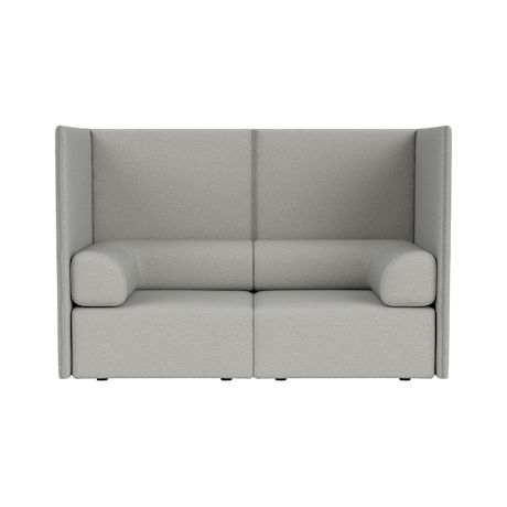 Palo Block 2-seater Sofa High Back with Armrests, Amdal 130 (UK)