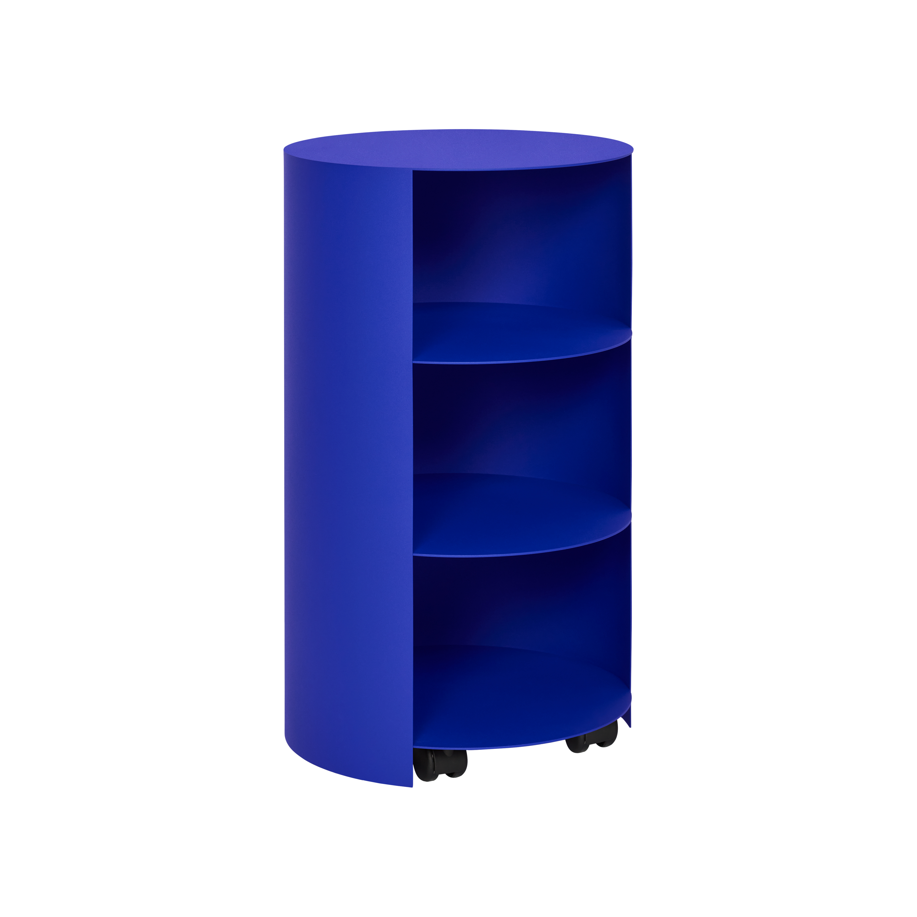 Hide Pedestal, Ultramarine Blue Textured