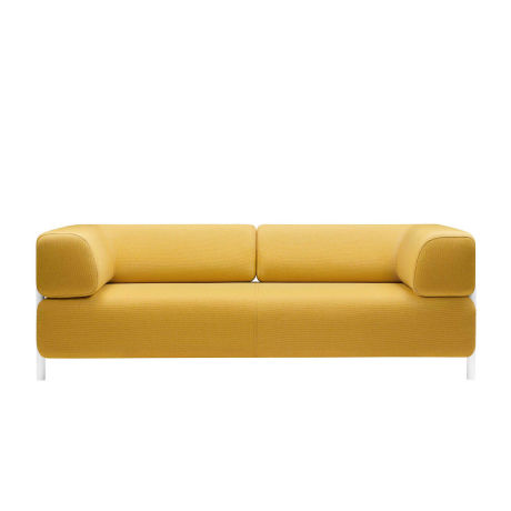 Palo 2-seater Sofa with Armrests, Yellow