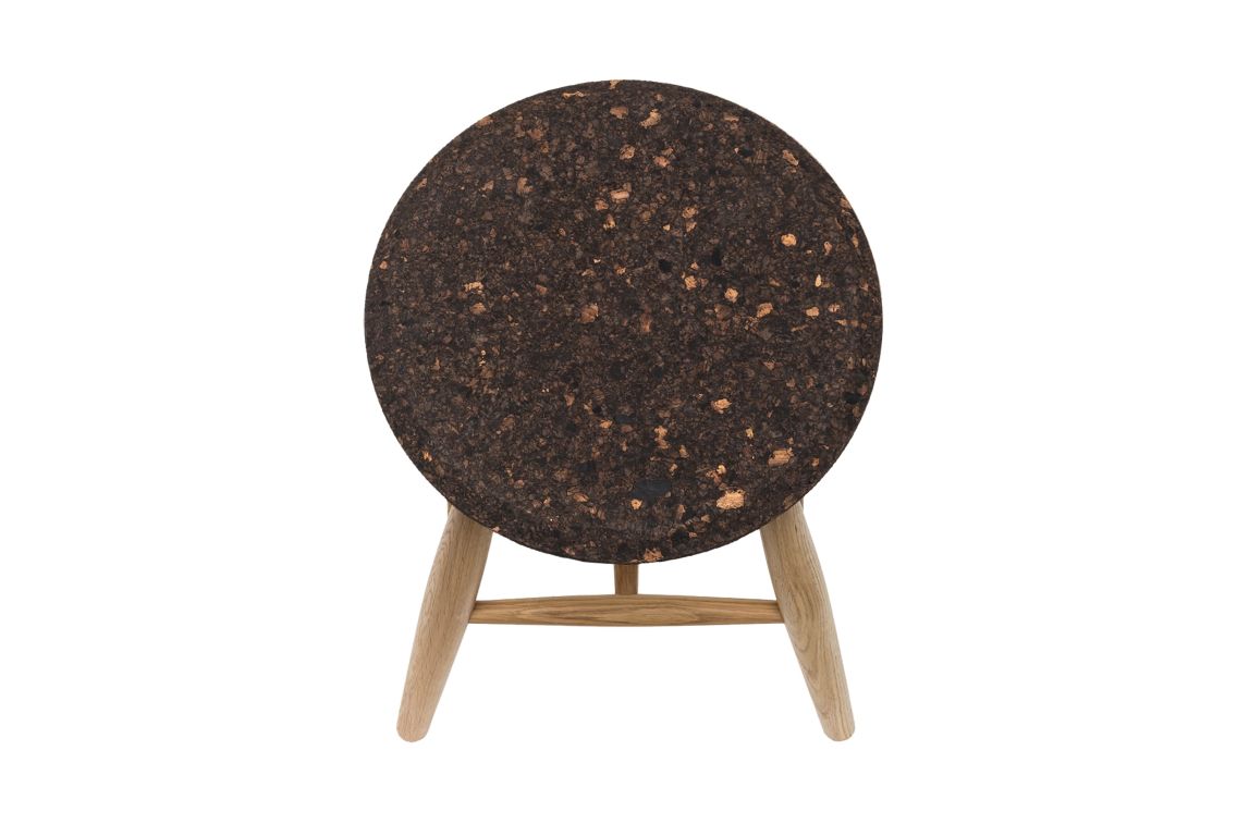 Drifted Stool, Dark Cork / Oak, Art. no. 13056 (image 2)