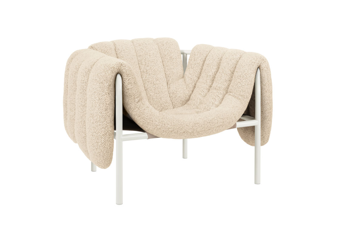 Puffy Lounge Chair, Eggshell / Cream, Art. no. 20297 (image 1)