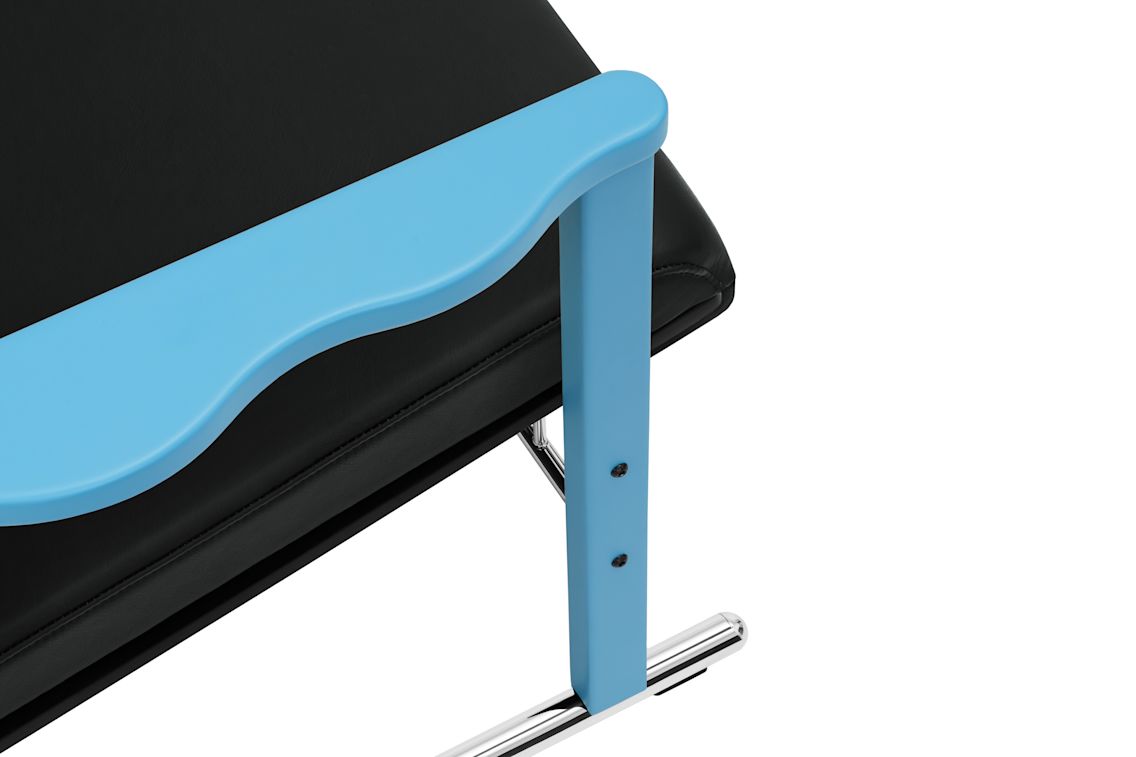 Experiment Lounge Chair, 502 / Blue / Black Leather, Art. no. 30947 (image 6)