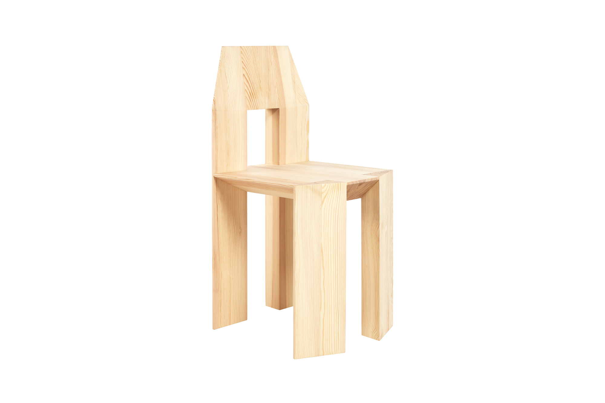 Min Chair, Lightly White Pigmented Pine