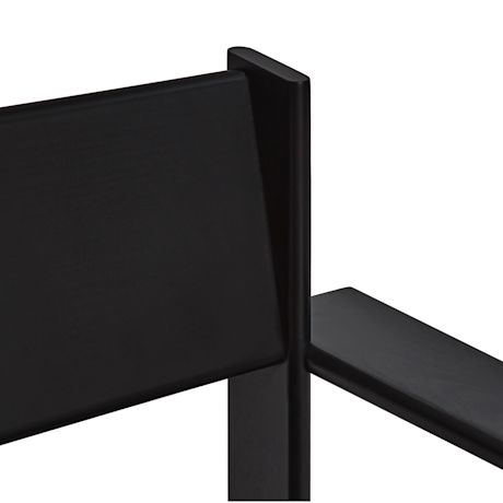 Bullnose Lounge Chair, Black / Elmosoft Leather 54035 Seat Pad