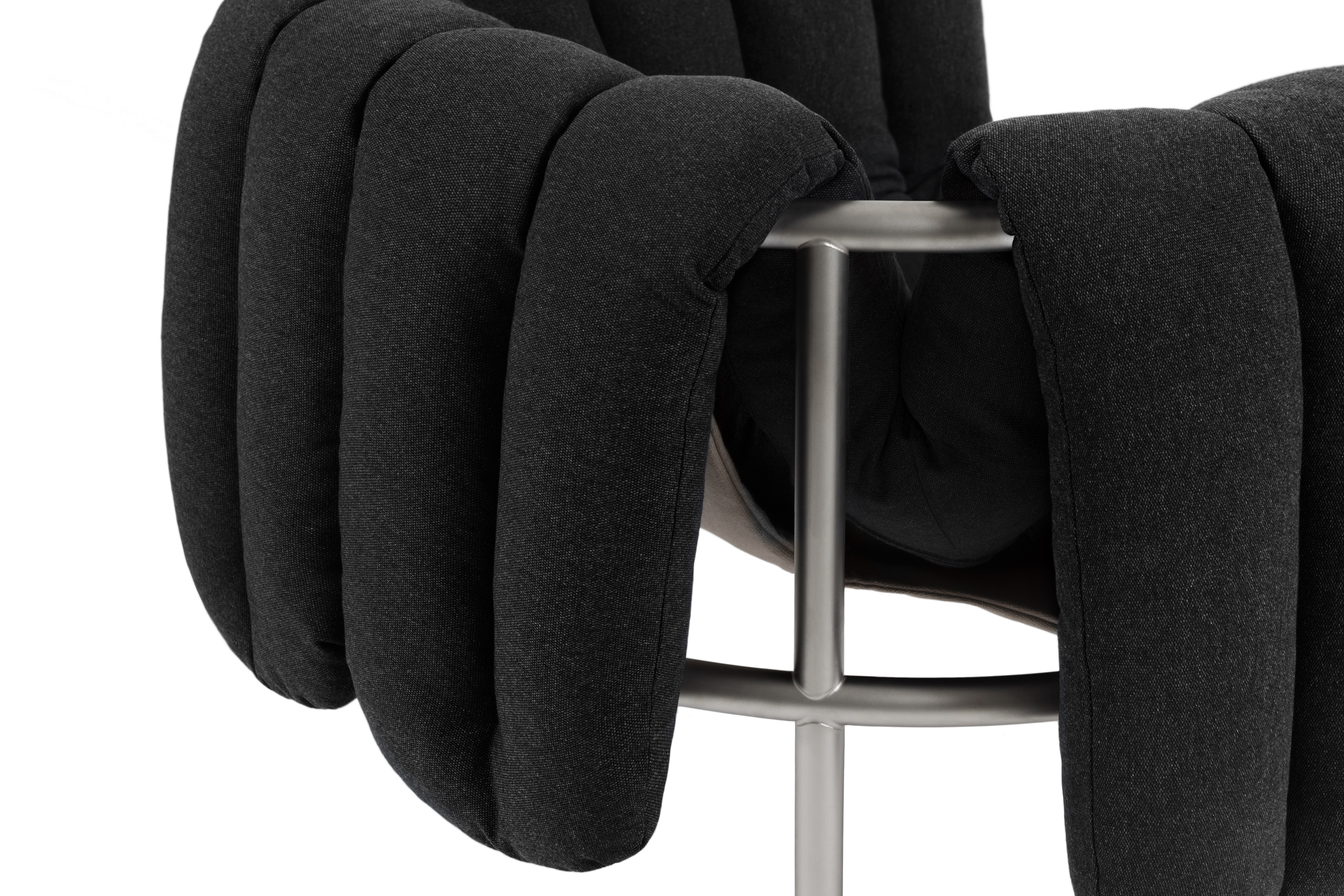 Puffy Lounge Chair, Anthracite / Stainless (UK), Art. no. 20638 (image 5)