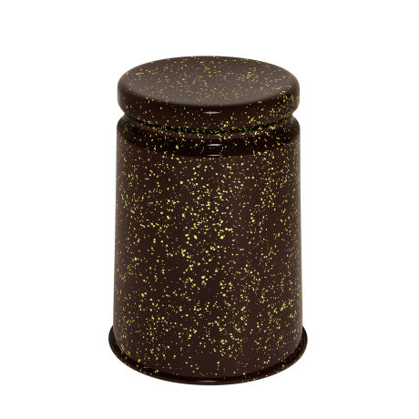 Last Stool, Brown / Pale Lime Splatter