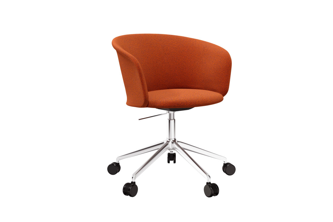 Kendo Swivel Chair 5-star Castors, Canyon / Polished (UK), Art. no. 20517 (image 1)