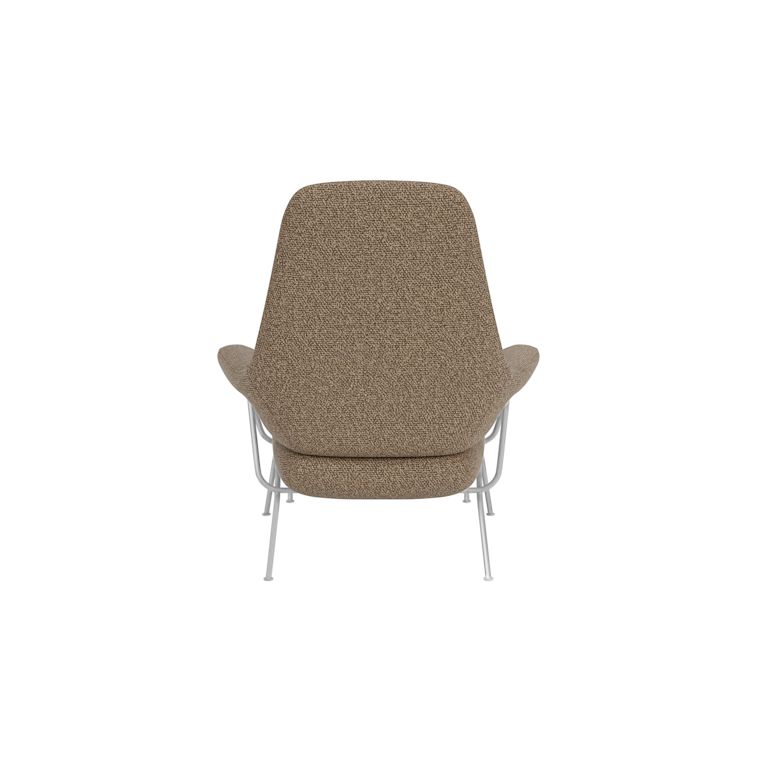 Hai Lounge Chair + Ottoman, Storr 3405/Brushed Stainless, Art. no. 31764 (image 5)