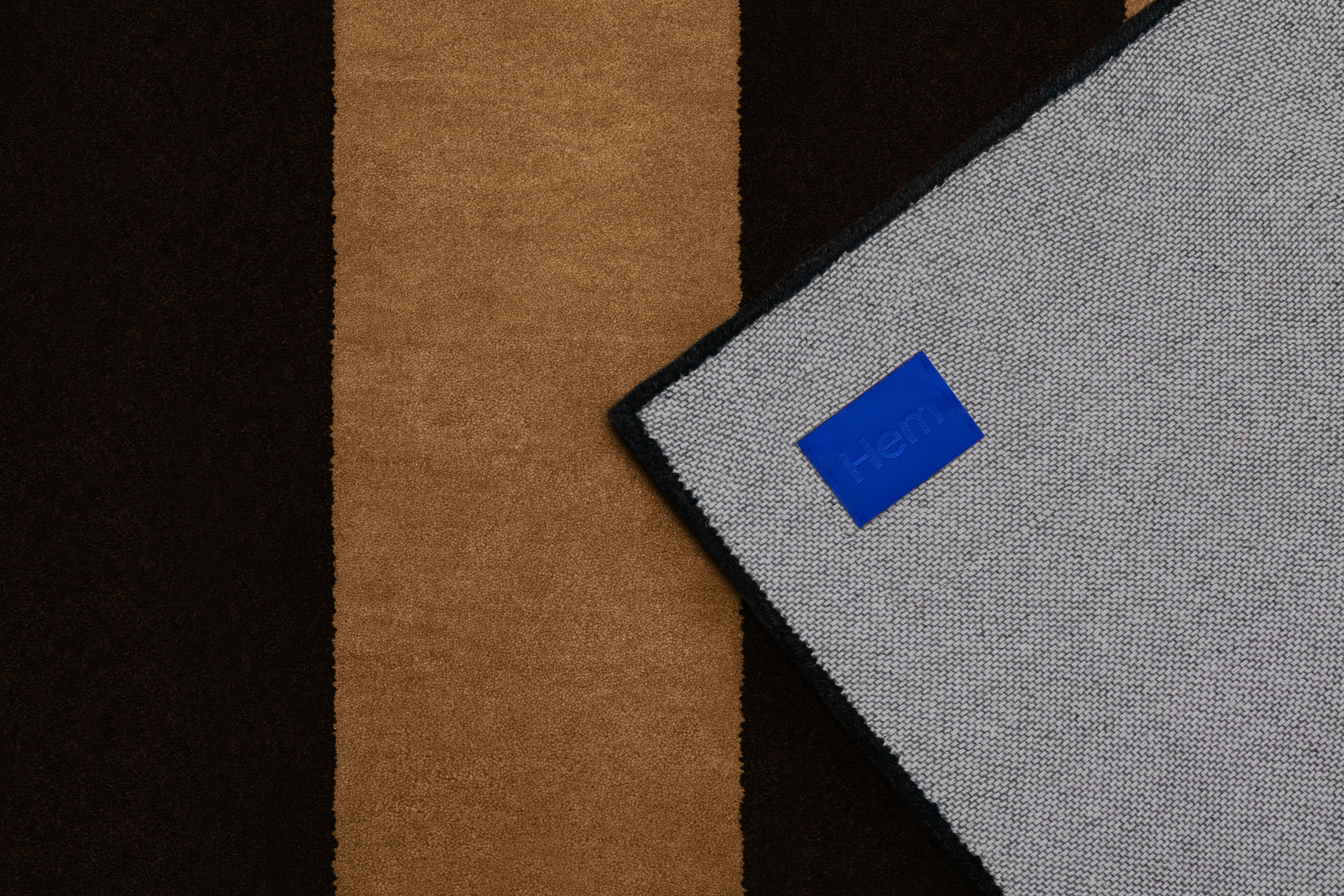 Pattern Rug Large, Black / Beige Stripe, Art. no. 31361 (image 3)