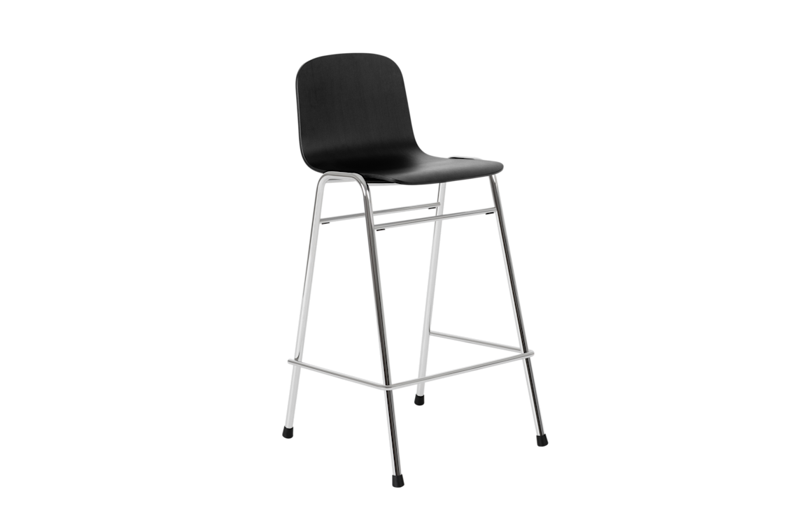 Touchwood Counter Chair, Black / Chrome, Art. no. 20185 (image 1)