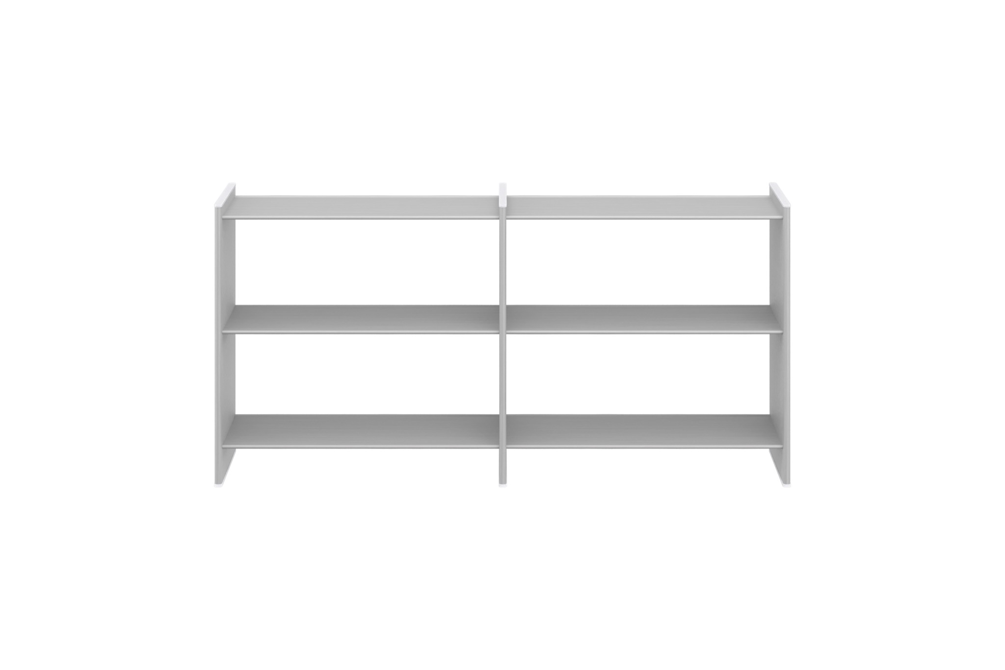 T Shelf L100 / L100, Aluminum — Hem