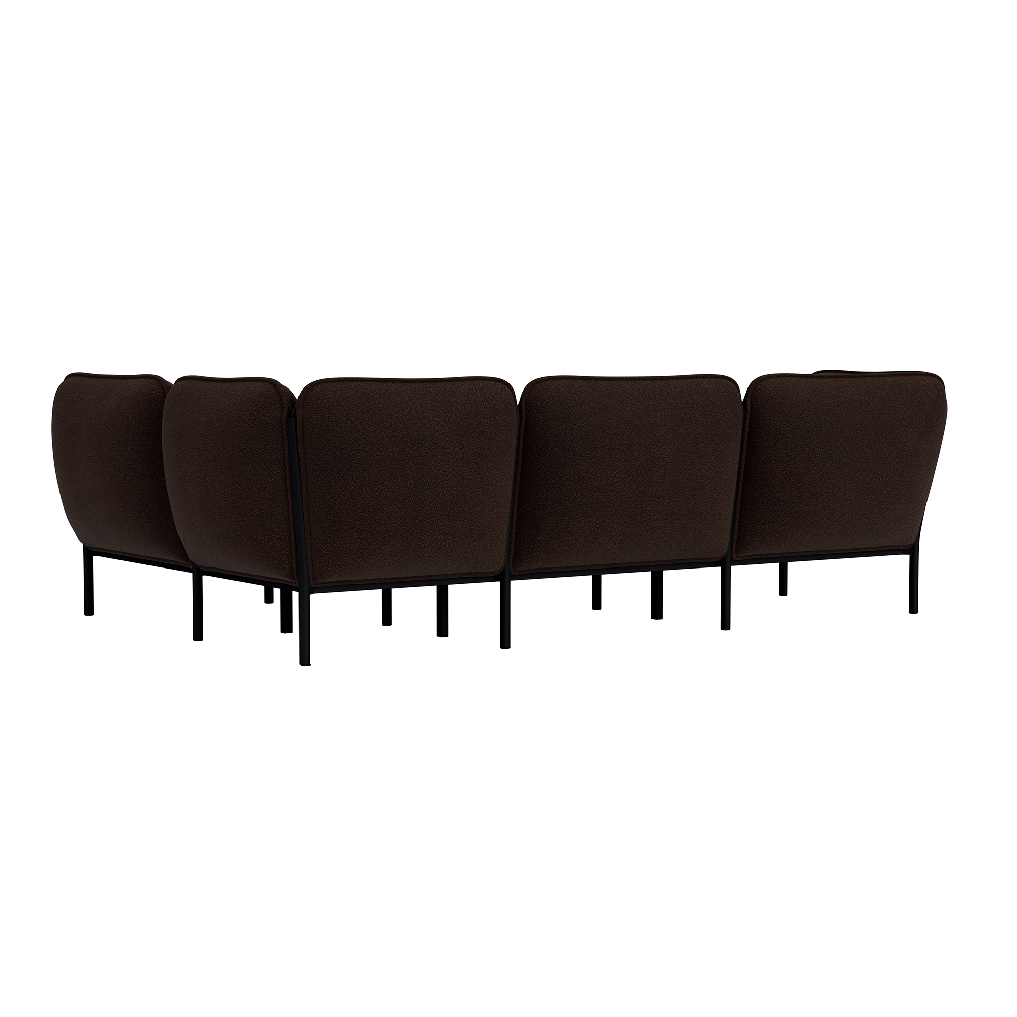 Kumo Corner Sofa Right with Armrest, Sera Rosewood, Art. no. 95670 (image 4)