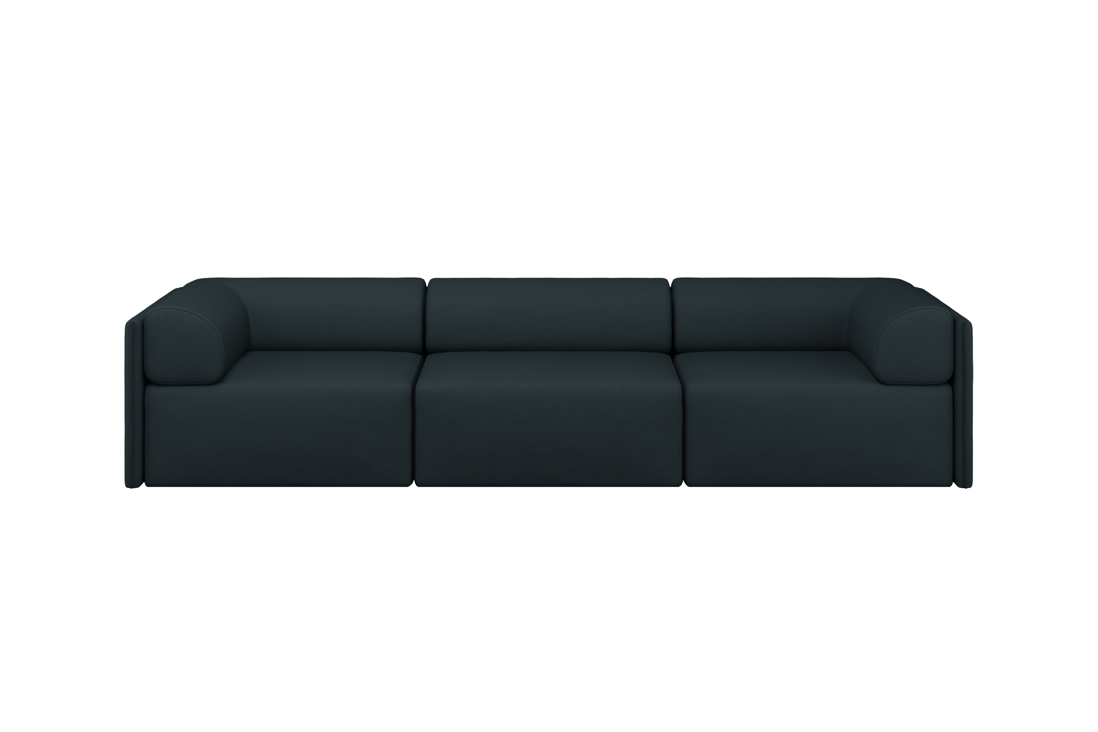 Palo Block 3-seater Sofa Low Back with Armrests, Pine (UK), Art. no. 20756 (image 1)