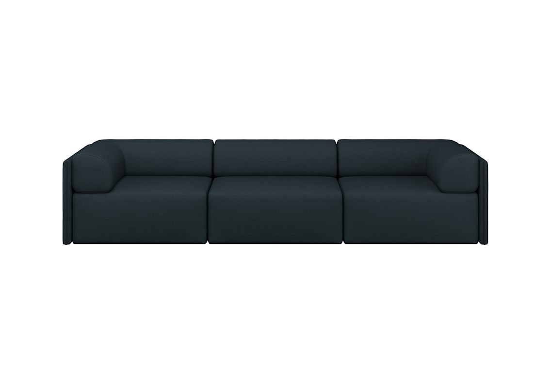 Palo Block 3-seater Sofa Low Back with Armrests, Pine, Art. no. 31409 (image 1)