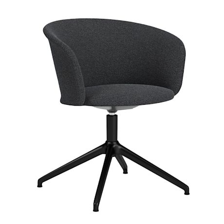 Kendo Swivel Chair 4-star Return, Graphite / Black