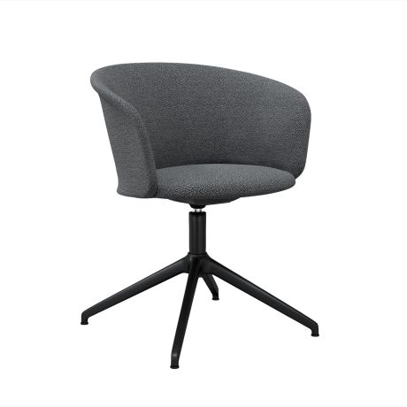 Kendo Swivel Chair 4-star Return, Graphite / Black