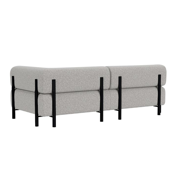 Palo 2-seater Sofa Chaise Right, Storr 612/Black, Art. no. 90807 (image 4)