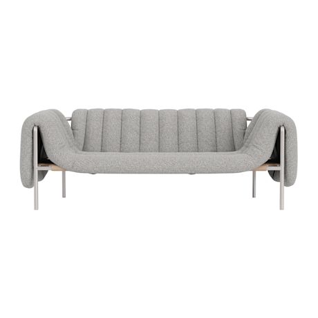 Puffy 2.5-seater Sofa, Storr 0612 / Stainless (UK)