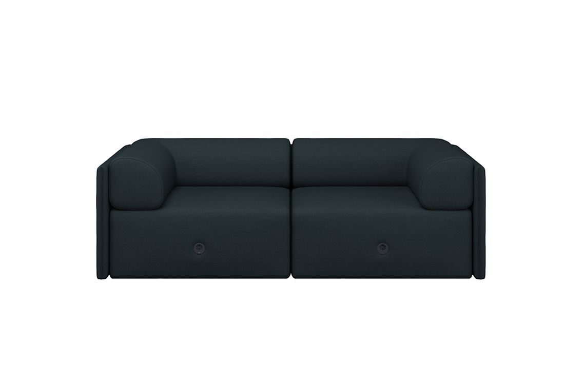 Palo Block 2-seater Sofa Low Back with Armrests, Pine, Art. no. 31397 (image 3)