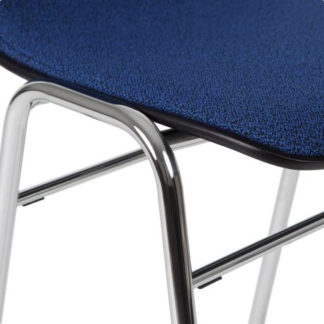 Touchwood Counter Chair, Cobalt / Chrome