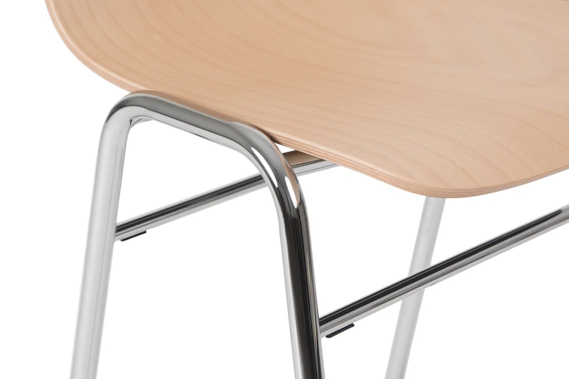 Touchwood Counter Stool, Beech / Chrome, Art. no. 20152 (image 5)