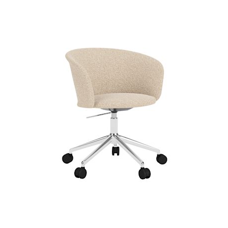 Kendo Swivel Chair 5-star Castors, Storr 1501/Polished