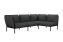 Kumo Corner Sofa Right with Armrest, Graphite, Art. no. 30444 (image 2)