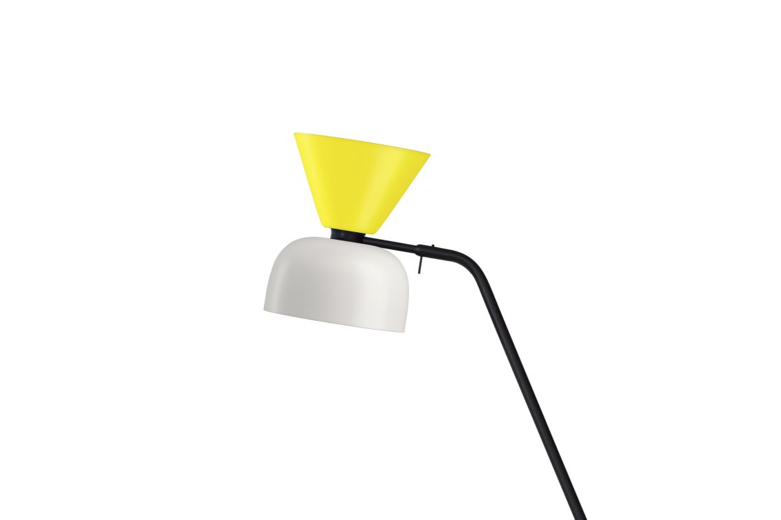 Alphabeta Floor Lamp, Sulfur Yellow / Silk Grey (UK), Art. no. 20452 (image 2)